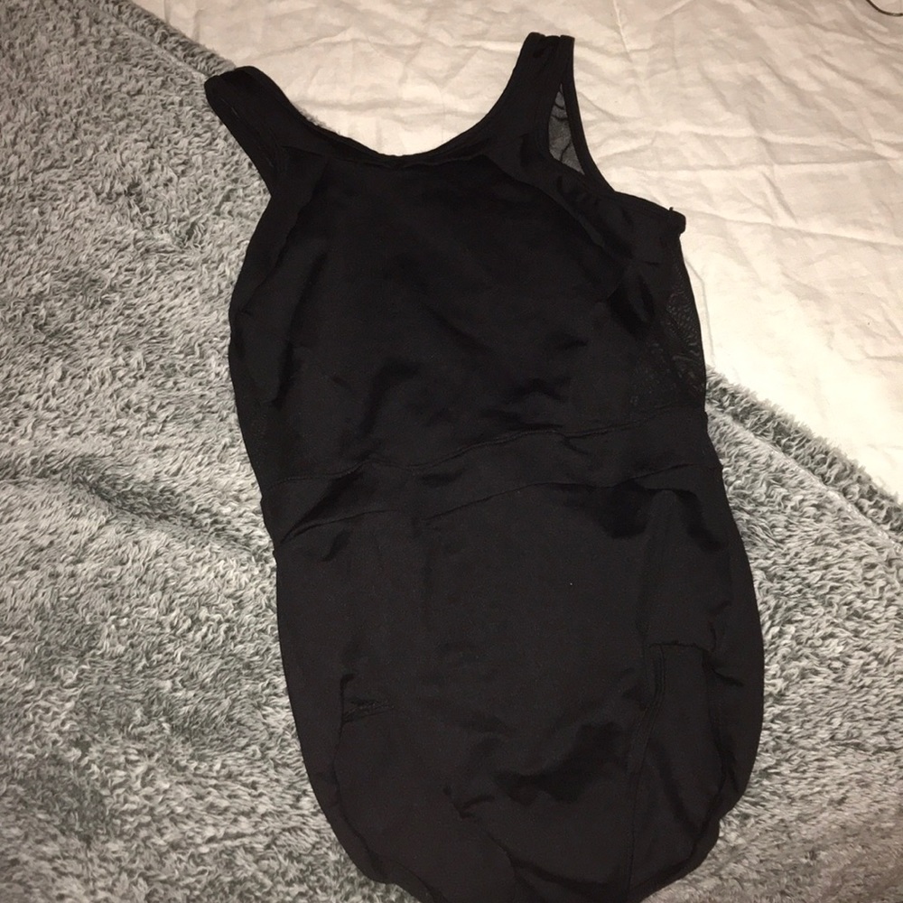 Black Mesh Leotard